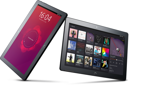 Two Ubuntu tablets