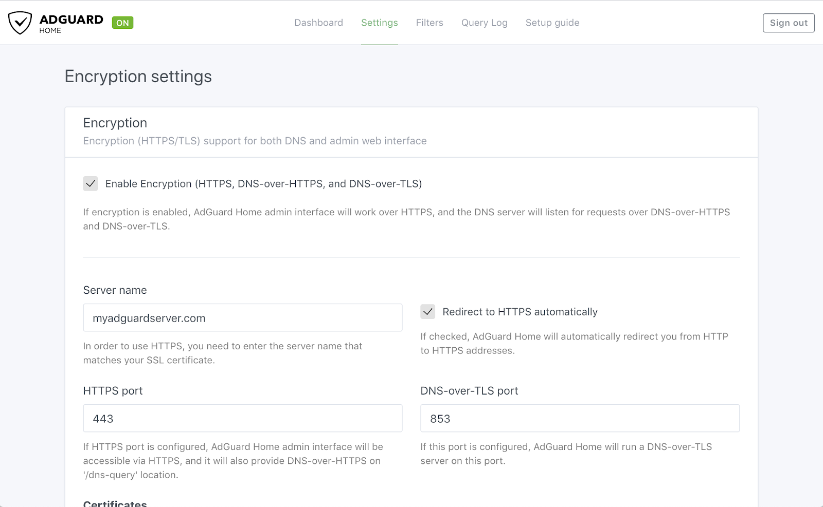 adguard dns setup