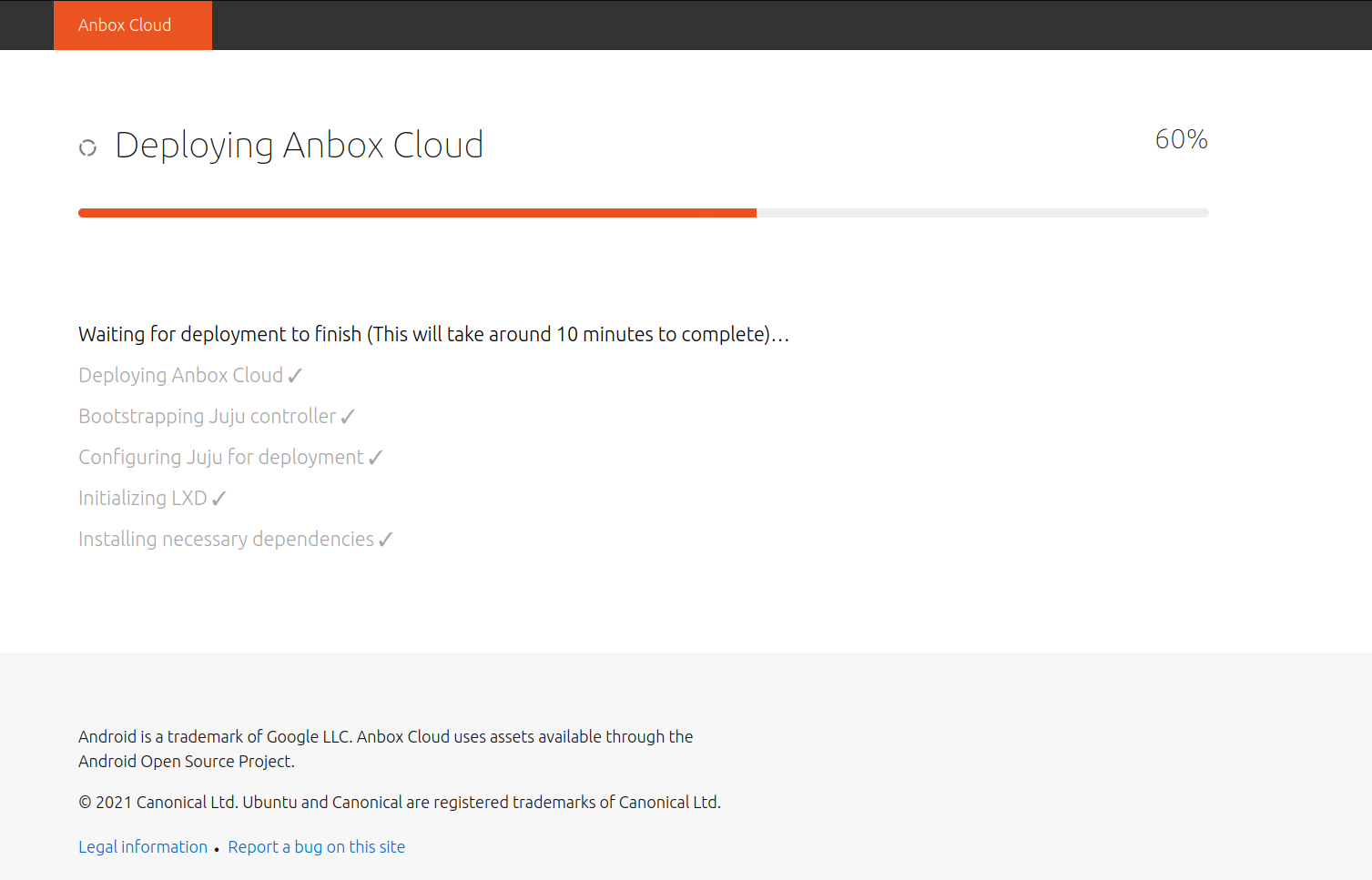 Anbox Cloud deployment