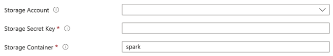 Existing storage account