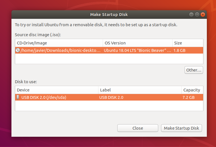 create ubuntu bootable usb for mac in ubuntu