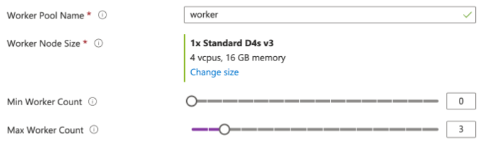 Worker node size