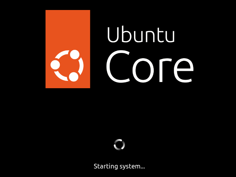 Ubuntu Core Splash