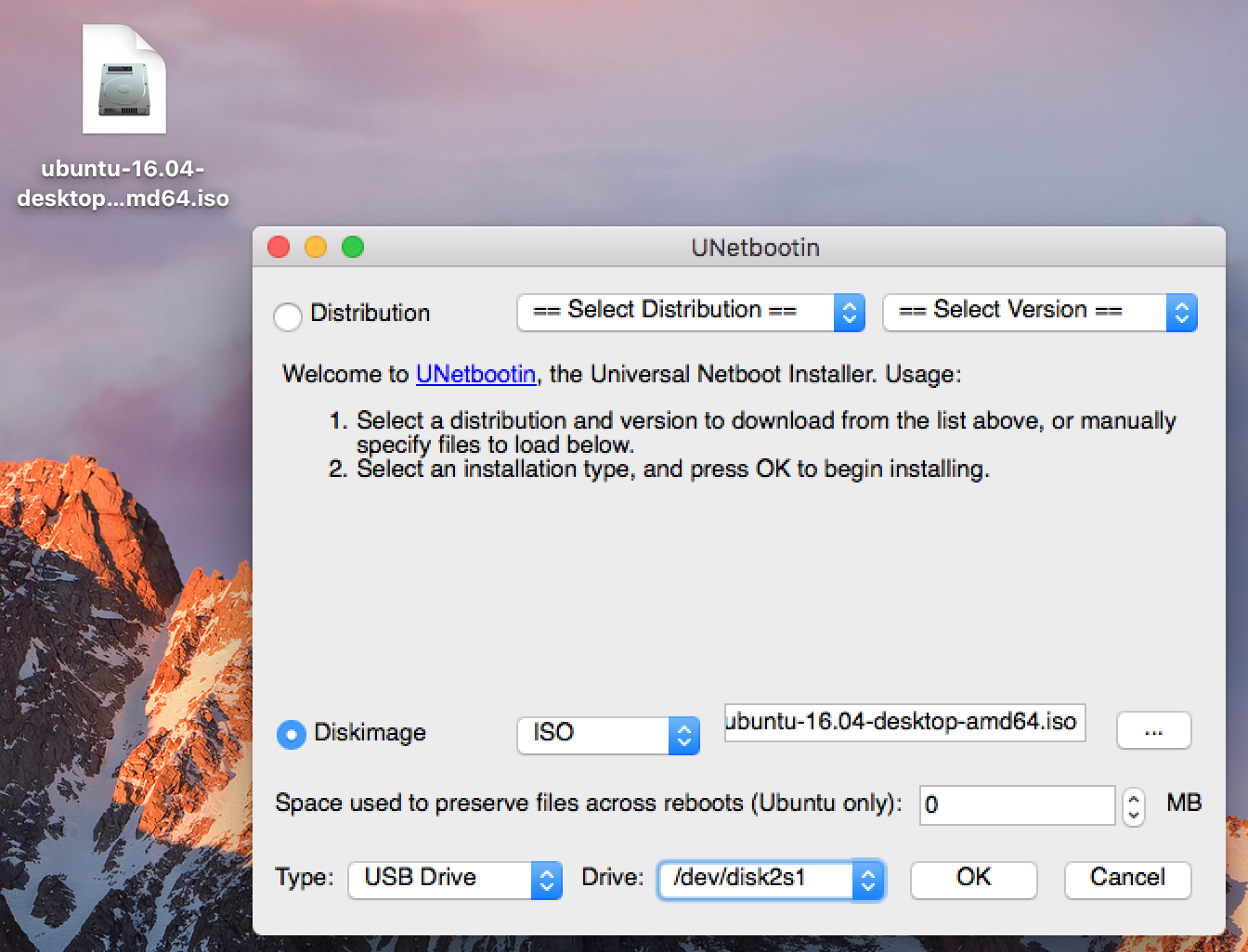 make win 10 bootable usb unetbootin for mac