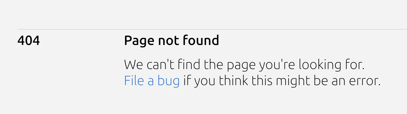 Example of a 404 page from Vanilla