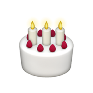 Birthday cake emoji