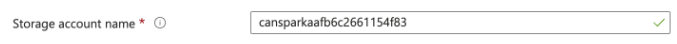 New storage account