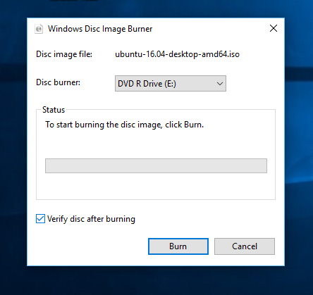 How to burn a DVD on Windows | Ubuntu