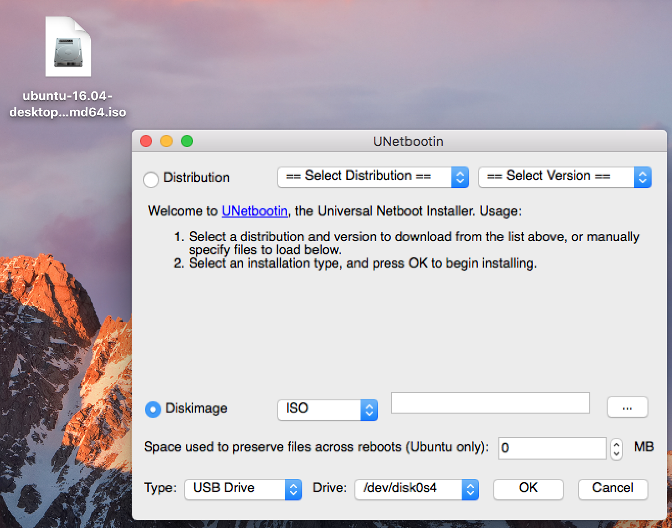 craete usb flash drive ubuntu for mac