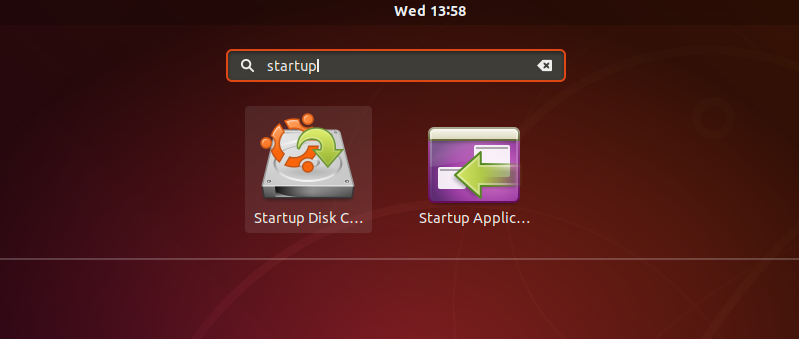 Search for Startup Disk Creator