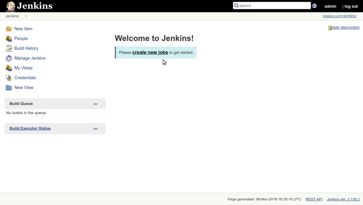 jenkins login page
